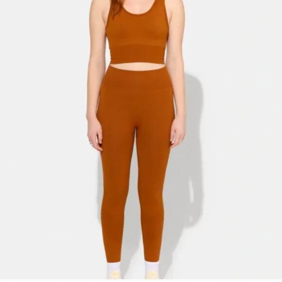 NWT Halfdays Sophia Leggings in Caramel Size Small - Picture 2 of 6
